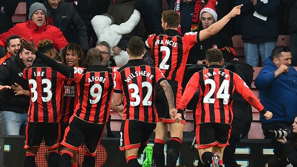 Bournemouth gol sevinci