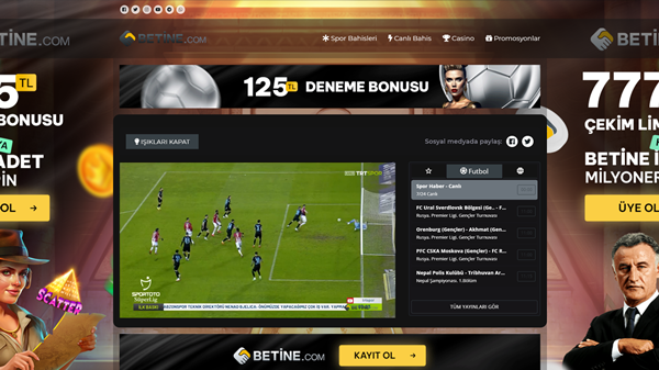 Betine.live Yeni Canlı Maç İzleme Adresi