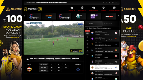 Amarabettv Yeni Canlı Maç İzleme Adresi